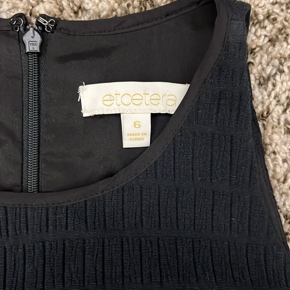 ETCETERA Black Knit Career Wear Cocktail Dress Size 6 NWT - Picture 12 of 16